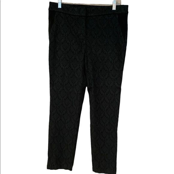Roz & Ali Woman’s Textured Print Slim Leg Pant - Picture 1 of 5